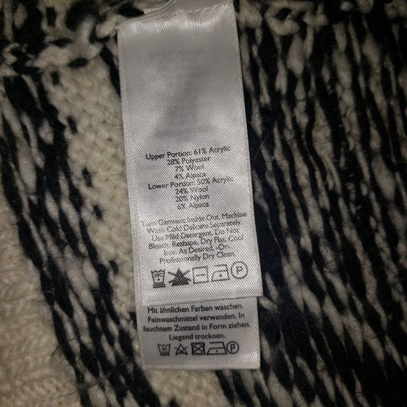 EDDIE BAUER Alpaca Wool Hooded Zip Front Cardigan Sweater Size Medium - Picture 4 of 7